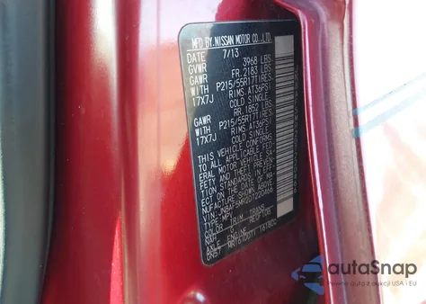 2013 Nissan Juke Sv из США, поврежденный, VIN JN8AF5MR2DT220466